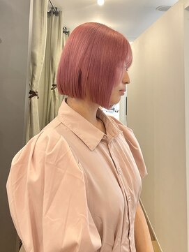 アンス 大阪梅田(ANs.) 20代 30代 40代 ボブ ハイトーン ショコラピンク ピンクブロンド