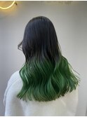 オリーブグリーングラデーションカラー 北千住