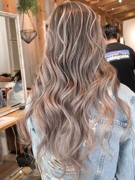 リード バイ ラグーン(LEAD by LAGOON) イヤリングカラーハイライトインナーカラーバレイヤージュ