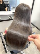 サロウィン 池袋(SALOWIN) ブリーチなしオリーブグレージュ × 美髪エステ × 髪質改善#240