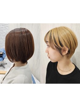 ボブ,ショートが得意なハイキャリアStylistの小顔魅せ×似合わせ理論に基づくCUT技術が◎心斎橋/髪質改善