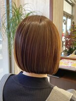 ヘアメイク アリエス 岩切店(HAIR MAKE aries) パツッとシンプルボブ 仙台 20代30代40代50代 タッセルボブ