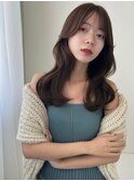 韓国風スタイル/くびれレイヤー/フェミニンカラー