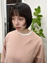 ボウ(BOW)&nbsp;ミニボブ × 姫カットレイヤー × オン眉ワイドバング