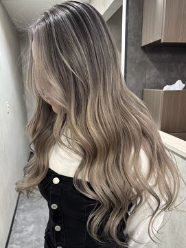 ルーゼン(LUXEN) 【LUXEN】ホワイトグレージュバレイヤージュ