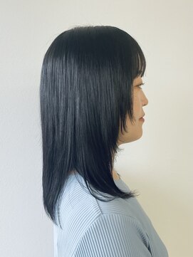 モリオフロムロンドン 松戸店(Morio from London) 【松戸 藤原】ミディアムストレート　フェイスレイヤー