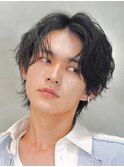 大分ナチュラルウルフセンターパートツイストスパイラルパーマ