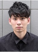 マッシュパーマスペインカールニュアンスパーマ/ダークアッシュ