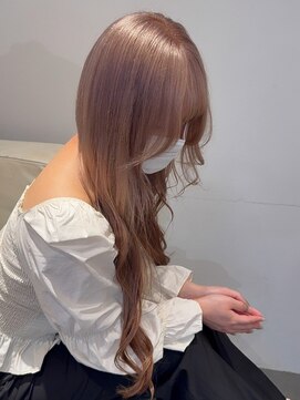 ベレーザ 渋谷(BELEZA) 15138ブリーチ&ダブルカラーオリーブミルクティーベージュ