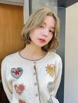 ルービック 和歌山(Rubik's)&nbsp;【ミルクティーベージュ×柔らかボブ】ナチュラル外ハネボブ