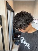 波巻きパーマ