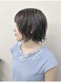 ＊ゆるふわパーマボブ外ハネボブ大人ボブ顎ラインボブ内巻きボブ
