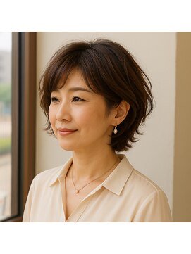 スープレックス ヘアーデザイン(SOUPREX HAIR DESIGN) 大人女性のエレガントショートボブ　20代 30代 40代 50代 60代