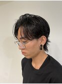 メンズセンターパートニュアンスパーマメンズパーマ