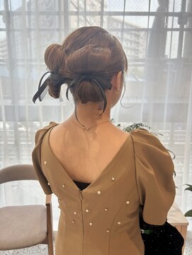 オン キャナルシティ博多前店(on) 【中里恵梨】リボンヘア/ヘアセット/アップヘア/結婚式/二次会