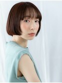 ココアブラウンミニボブヘルシースタイルc小山20代30代40代