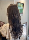 透明感ショコラベージュ×うるつやウェーブ