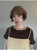 デザインカラー×ショートボブ