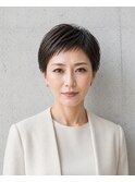 ショートヘア/ショートボブ/40代/50代/白髪染め/白髪ぼかし