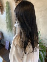 アズグロウ エクラ(AS GROW 'eclat) ディープブルー×グレージュ!インナーカラー☆20代/30代/40代
