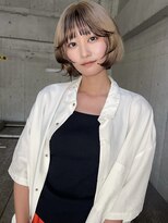 ヨハク 大阪梅田中崎町(yohaku) 【MIHO】三毛猫カラー×ミニボブ