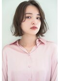 《joemi 新宿》ゆる巻き可愛い外ハネ切りっぱなしボブ 近江