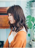セミウェットウェーブ♪大人かわいい♪フリンジウェーブ