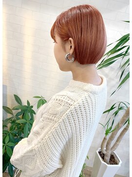 トルーフ(TLOOF) パッっとボブ×オレンジ