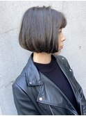 【morio成増/ムラマツ】韓国風ボブ　くすみブルー