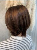■酸性縮毛矯正 乾かしただけでまとまる。ウルフカット