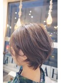 大人可愛いショートボブ