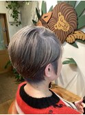 ダブルカラー白髪ぼかし