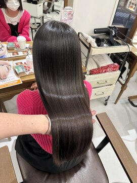 ハピネス 梅田茶屋町店(HAPPINESS) 韓国ヘア/縮毛矯正/髪質改善/ブリーチなし/ベージュ