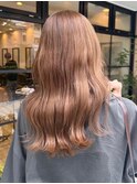 ゆるふわロング×ベージュ