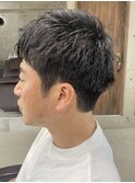 ハイトーンカラー/マッシュパーマ/アースカラー/men's/