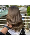 ミルクティーベージュ/髪質改善/ウェーブロング/韓国ロング