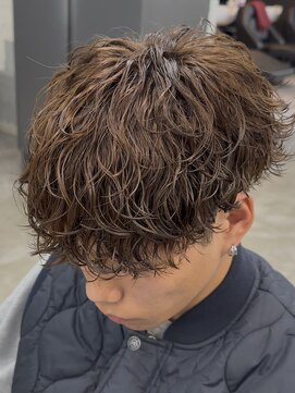 エデアンホンテン メンズサロン(EDEAN 本店 (旧:EDEAN 上通)) 熊本メンズカット MEN'S HAIR ブラウンカラー 波巻きスパイラル