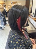 ディスコネウルフ・インナーカラー・ピンク