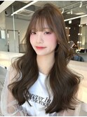 ミニウルフレイヤーカット顔周りカット前髪カット韓国ロング博多