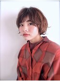 シフォンニュアンスショートボブ
