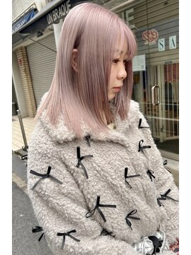 ロチカバイドールヘアー 心斎橋(Rotika by Doll hair) ハイケアブリーチで叶えるピンクカラー