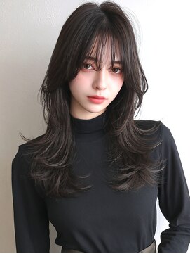 レア 新越谷(LEA) 重軽ロングレイヤー × ブラック