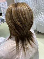 アズールサン 草加西口店(azule-sun) ハイライトカラー,グレージュ,ロングウルフ,レイヤー【草加】