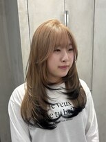 ヘアスペース リズム グリーン(Hair space Rizm green)&nbsp;ミルクティーベージュ×ブラック