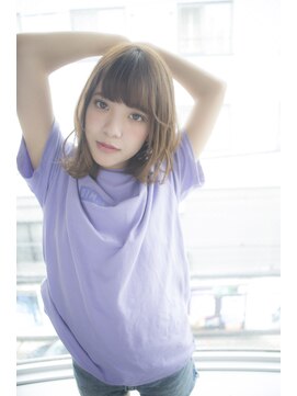 サロンドミルク 原宿(salon de MiLK) 【salon de MiLK 原宿】ゆるふわミルクティアッシュ×ロブ