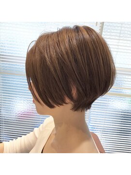 レンク(LENC) Coast.ベージュブラウン×切りっぱなし×前髪長め×イメチェン