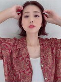 切りっぱなし外はねボブ☆