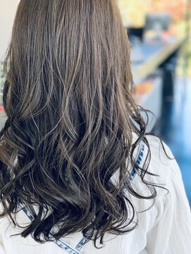 アッシュヘアー 西野店(ASH HAIR) Aラインレイヤー×ブルーグレージュ