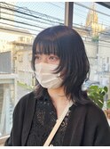 *ネオウルフカット!個性的ミディアムウルフレイヤーカット!