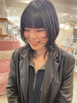 モリオ フロム ロンドン 大宮2号店(morio from London) 【高椋】顔まわりレイヤー×黒髪